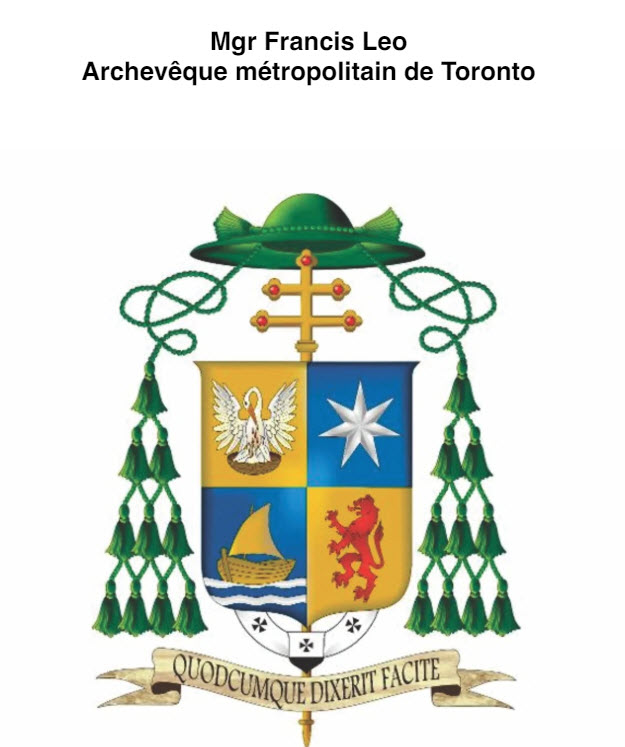 Sigle de l'Archevêque de Toronto