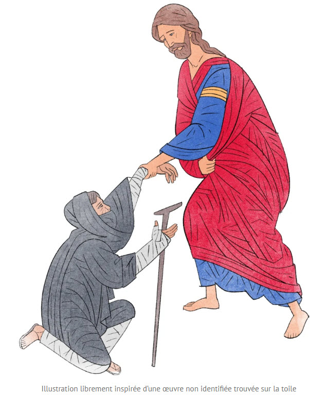 Un lépreux qui rend grâce au Seigneur